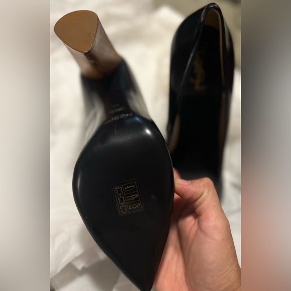 YSL pumps with wooden heel Sz 40 - Picture 3 of 6